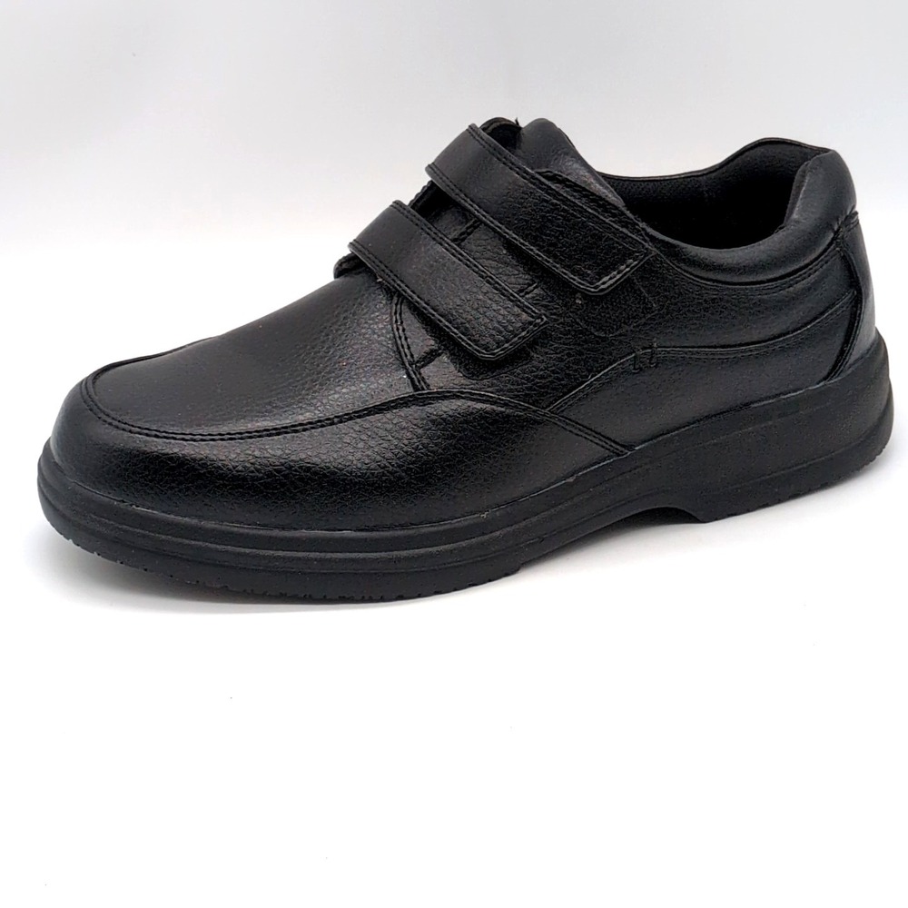 DS Work Shoes Mens Serving Black 8.5 Wide Slip Oil Resistant Hook Loop Comfort
